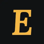 Easy Markdown’s gold E on a dark background.