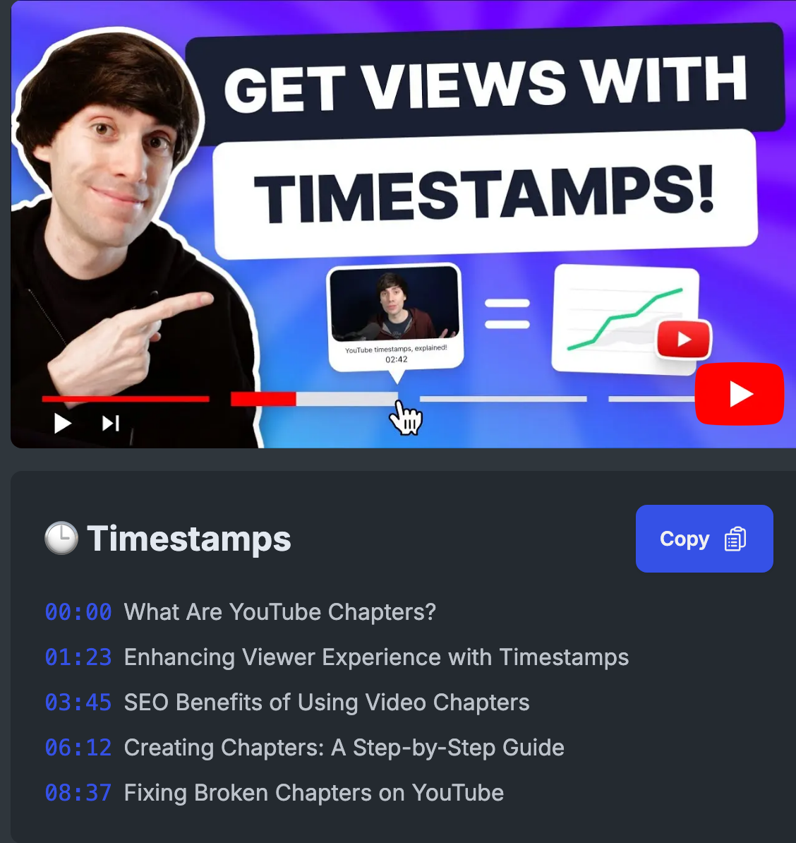 YouTube Chapters